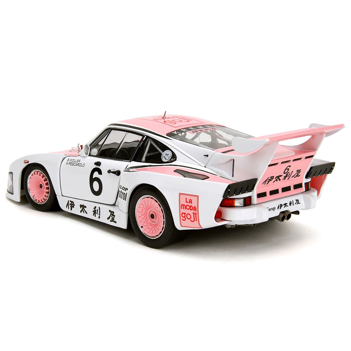Porsche 935 K3 #6 Bob Wollek - Henri Pescarolo Winner "Suzuka 1000KM" (1981) "Pink Slips" Series 1/18 Diecast Model Car by Jada-Jada-ModelCars.com