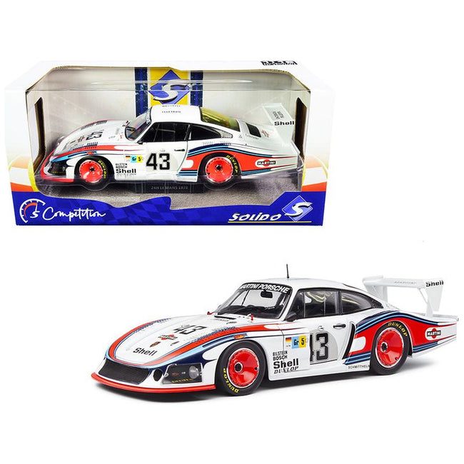 Porsche 935 RHD (Right Hand Drive) "Moby Dick" 43 Manfred Schurti - Rolf Stommelen "Martini Racing Porsche System" 24H of Le Mans (1978) "Competition" Series 1/18 Diecast Model Car by Solido - Solido - ModelCars.com