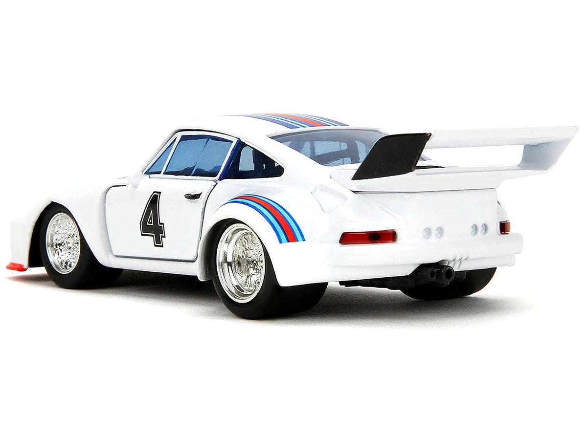 Porsche 935 Turbo #4 "Jazz" White with Blue and Red Stripes "Transformers" "Hollywood Rides" Series 1/32 Diecast Model Car by Jada-Jada-ModelCars.com