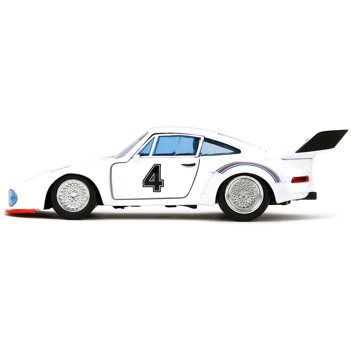 Porsche 935 Turbo #4 "Jazz" White with Blue and Red Stripes "Transformers" "Hollywood Rides" Series 1/32 Diecast Model Car by Jada-Jada-ModelCars.com