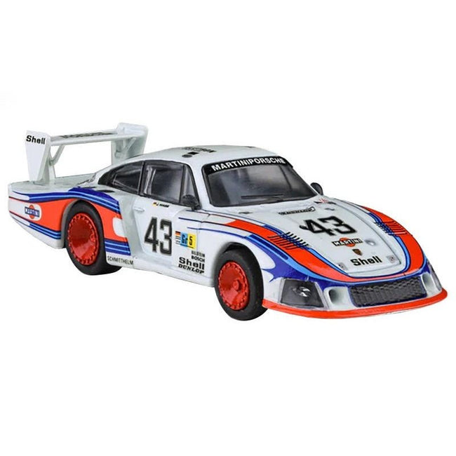 Porsche 935/78 "Moby Dick" #43 Rolf Stommelen - Manfred Schurti "Martini Racing Porsche System" "24 Hours of Le Mans" (1978) 1/64 Diecast Model Car by Paragon Models-Paragon-ModelCars.com