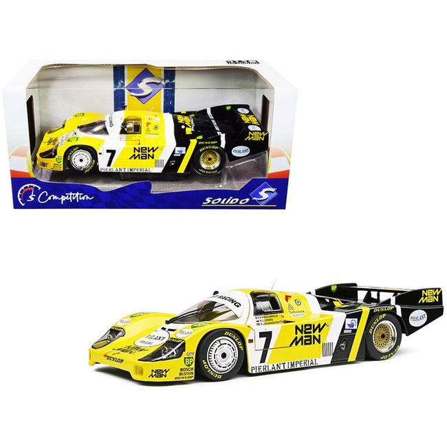 Porsche 956LH RHD (Right Hand Drive) 7 H. Pescarolo - K. Ludwig - S. Johansson "New - Man" Winner 24H of Le Mans (1984) "Competition" Series 1/18 Diecast Model Car by Solido - Solido - ModelCars.com