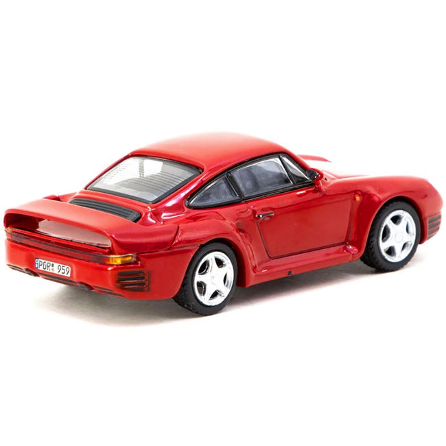 Porsche 959 Red "Global64" Series 1/64 Diecast Model by Tarmac Works-Tarmac Works-ModelCars.com