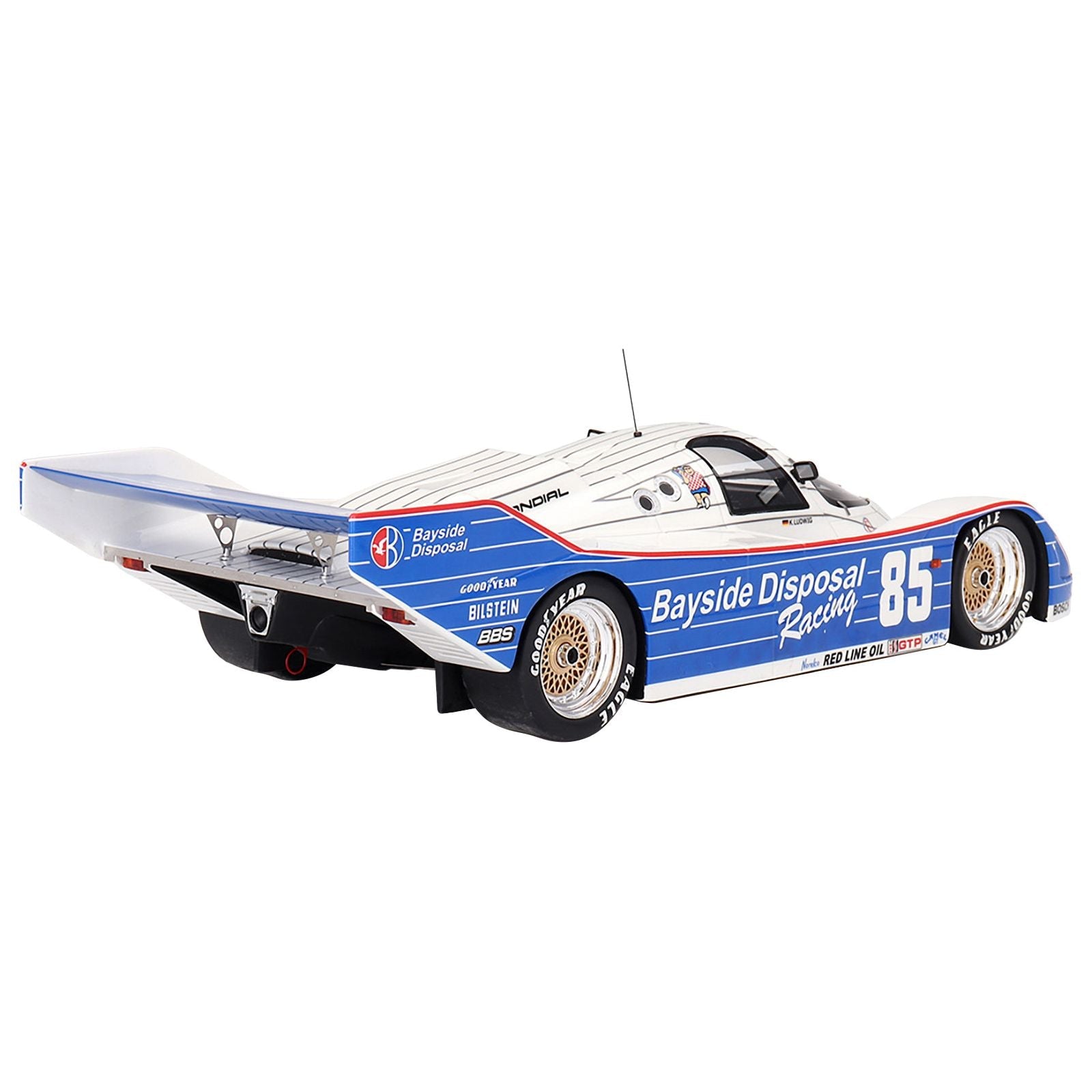 Porsche 962 85 Klaus Ludwig "Bayside Disposal Racing" Winner "IMSA Laguna Seca 300 Kilometres" (1987) 1/18 Model Car by Top Speed - Top Speed - ModelCars.com