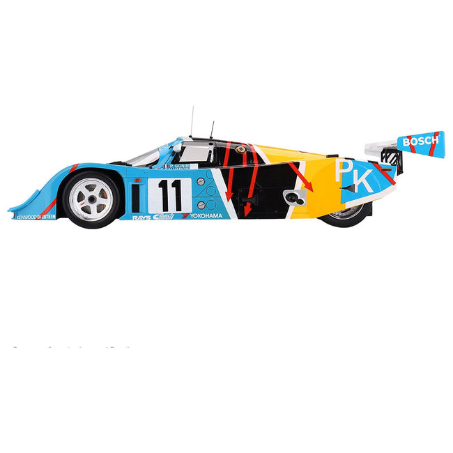 Porsche 962 CK6 11 Philippe Alliot - Bernard de Dryver - Patrick Gonin "Porsche Kremer Racing" C1 "24 Hours of Le Mans" (1990) 1/18 Model Car by Top Speed - Top Speed - ModelCars.com