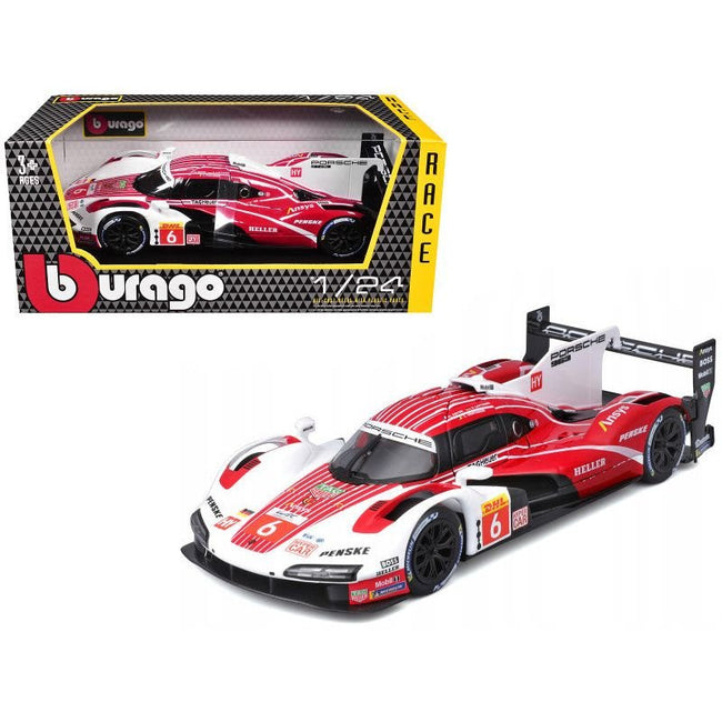 Porsche 963 #6 Kevin Estre - Andre Lotterer - Laurens Vanthoor "Porsche Penske Motorsport" Winner "FIA World Endurance Championship" (2024) 1/24 Diecast Model Car by Bburago-Bburago-ModelCars.com