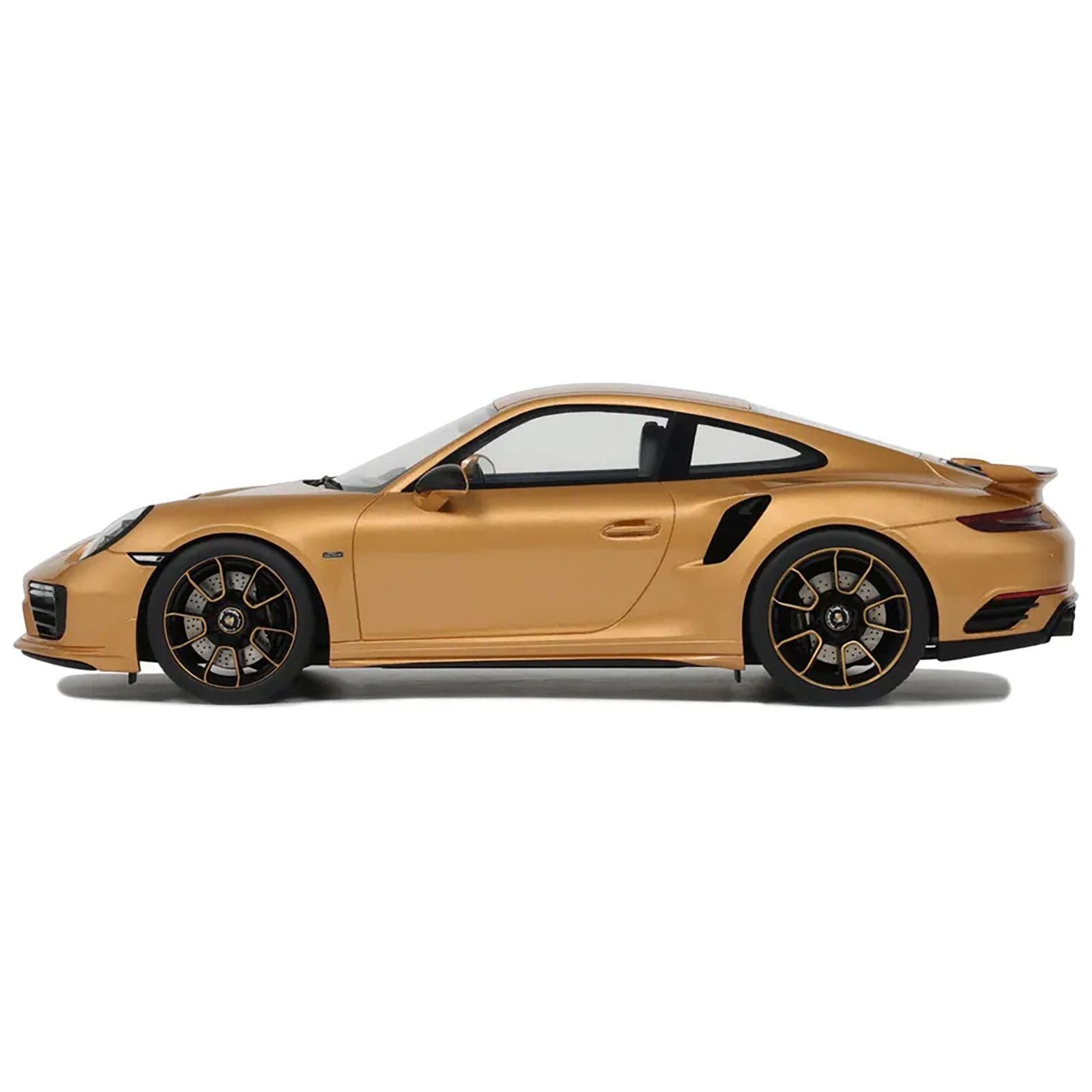 Porsche 991.2 Turbo S Orange Metallic with Black Stripes 1/18 Model Car by GT Spirit - GT Spirit - ModelCars.com