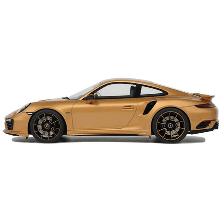 Porsche 991.2 Turbo S Orange Metallic with Black Stripes 1/18 Model Car by GT Spirit - GT Spirit - ModelCars.com
