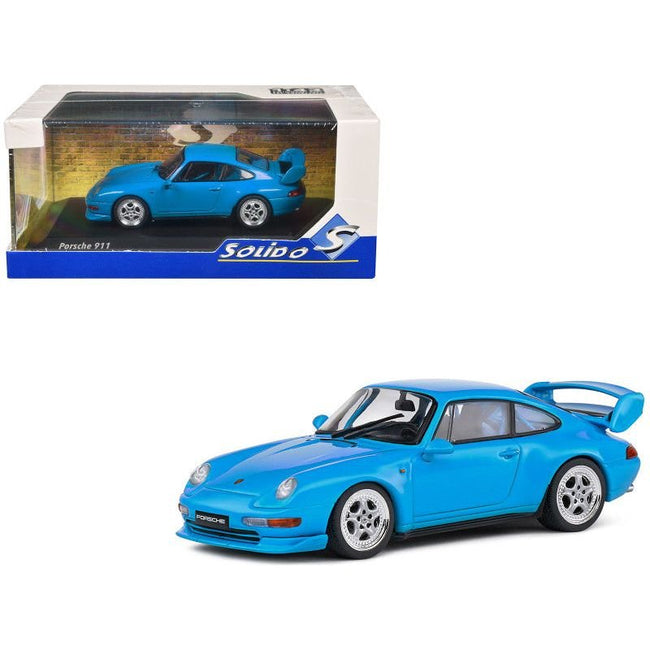 Porsche 993 RS Clubsport Blue 1/43 Diecast Model Car by Solido - Solido - ModelCars.com