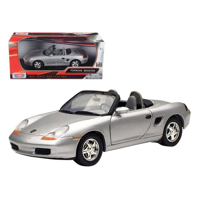 Porsche Boxster Convertible Silver 1/24 Diecast Model Car by Motormax - Motormax - ModelCars.com