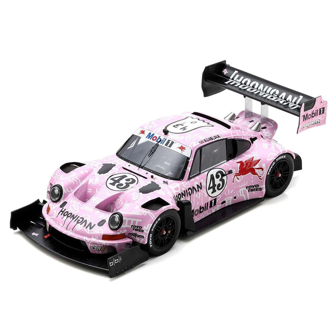 Porsche "HOONIPIGASUS" 911 #43 Ken Block "Hoonigan" "Pikes Peak International Hill Climb" (2022) with Acrylic Display Case 1/18 Model Car by Spark-Spark-ModelCars.com