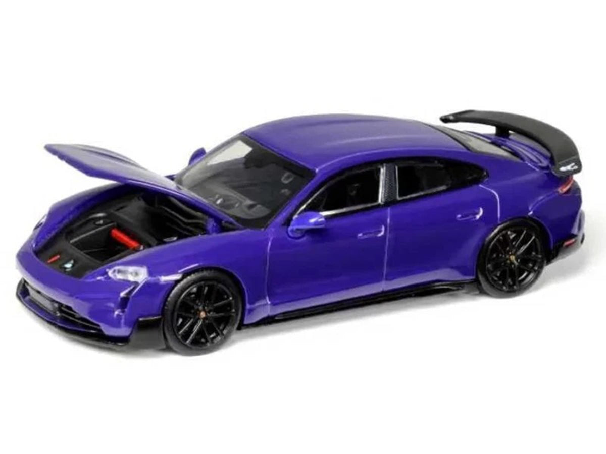 Porsche Taycan Turbo GT Purple 1/64 Diecast Model Car by Trends Hobby-Trends Hobby-ModelCars.com