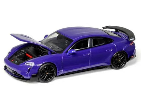 Porsche Taycan Turbo GT Purple 1/64 Diecast Model Car by Trends Hobby-Trends Hobby-ModelCars.com