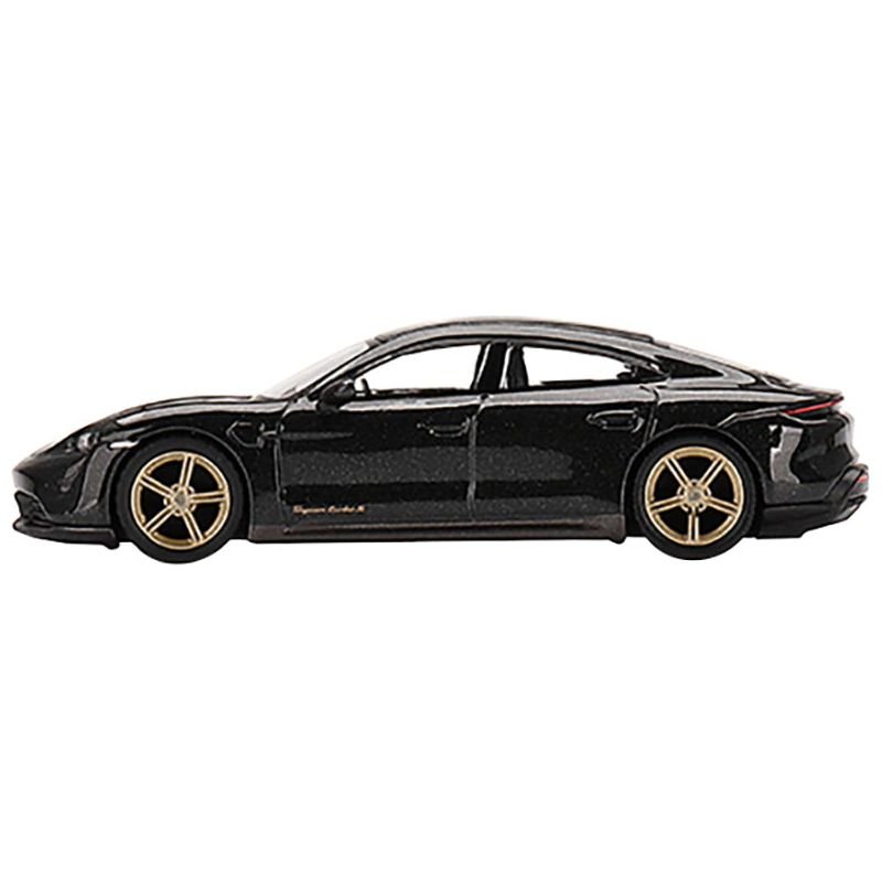 Porsche Taycan Turbo S Volcano Gray Metallic Limited Edition to 1800 pieces Worldwide 1/64 Diecast Model Car by True Scale Miniatures - True Scale Miniatures - ModelCars.com