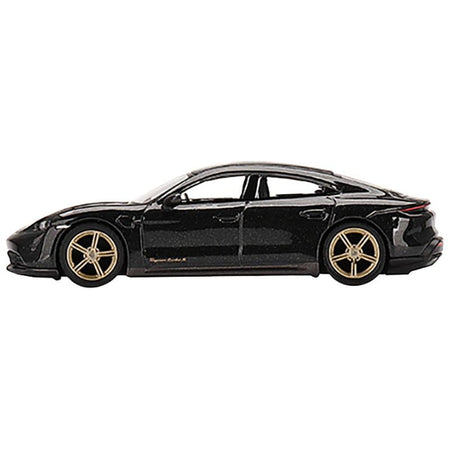 Porsche Taycan Turbo S Volcano Gray Metallic Limited Edition to 1800 pieces Worldwide 1/64 Diecast Model Car by True Scale Miniatures - True Scale Miniatures - ModelCars.com