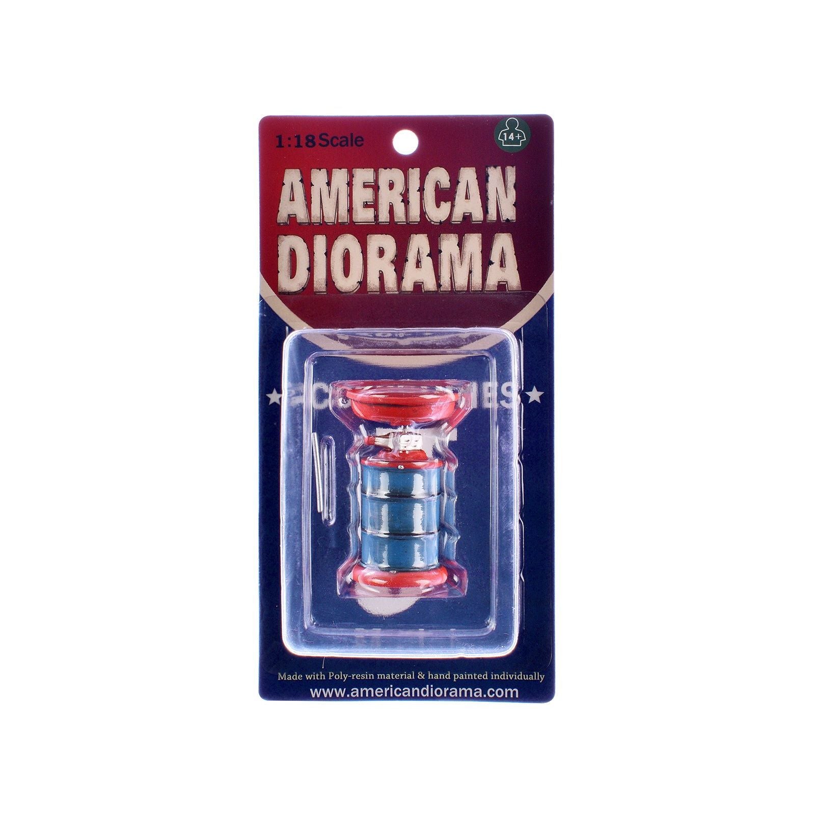 Portable Waste Oil Drain Tank for 1/18 Scale Models by American Diorama - American Diorama - ModelCars.com