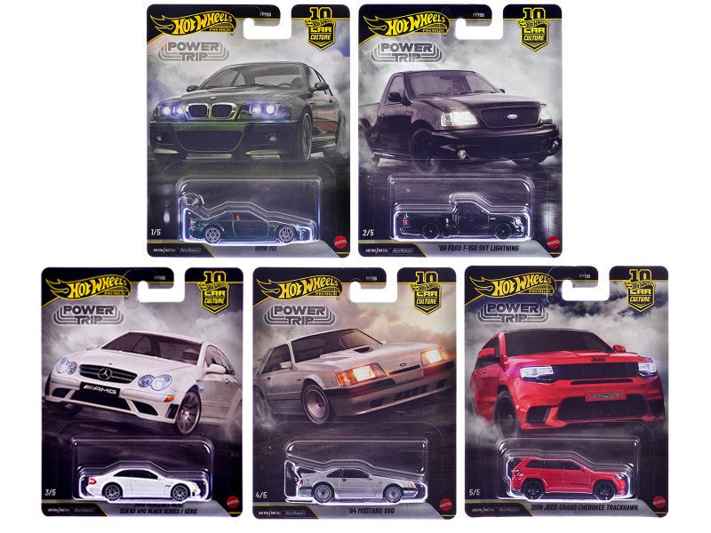 "Power Trip" 5 piece Set "Car Culture" 2026 Series R Diecast Model Cars by Hot Wheels-Hotwheels-ModelCars.com