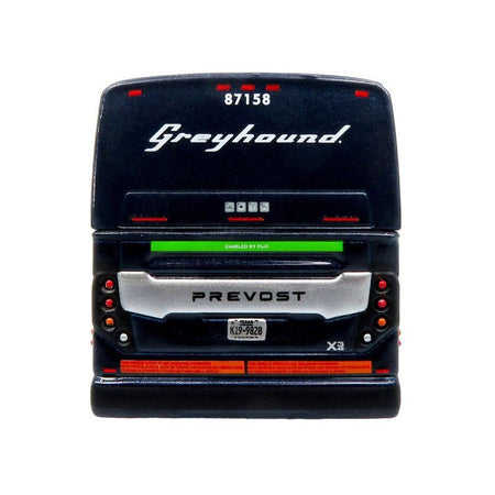Prevost X3 - 45 Coach Bus "Greyhound Enabled by FlixBus" Blue Metallic Limited Edition 1/87 (HO) Diecast Model by Iconic Replicas - Iconic Replicas - ModelCars.com