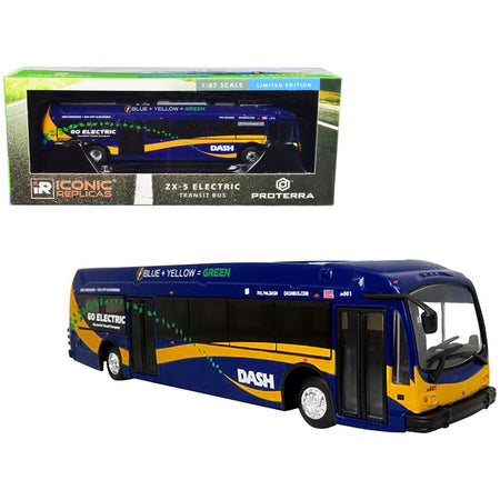 Proterra ZX5 Electric Transit Bus "Alexandria Transit Co." DASH "35 Pentagon" 1/87 (HO) Diecast Model by Iconic Replicas - Iconic Replicas - ModelCars.com