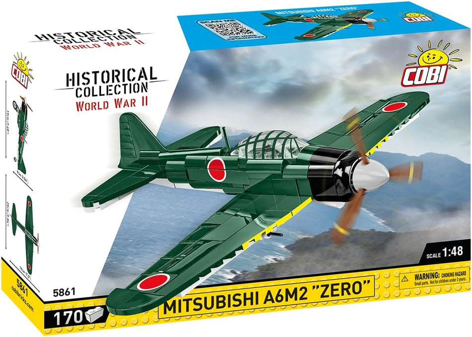 Cobi Historical Collection WII MITSUBISHI A6M2 "ZERO" Japanese Fighter Plane