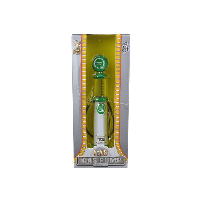 Quaker State Gasoline Vintage Gas Pump Cylinder 1/18 Diecast Replica by Road Signature - Road Signature - ModelCars.com