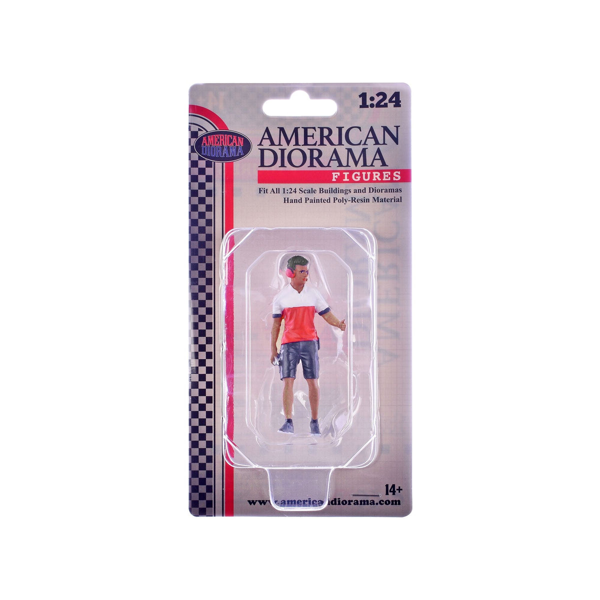 "Race Crew" Figure #2 for 1/24 Scale Models by American Diorama-American Diorama-ModelCars.com