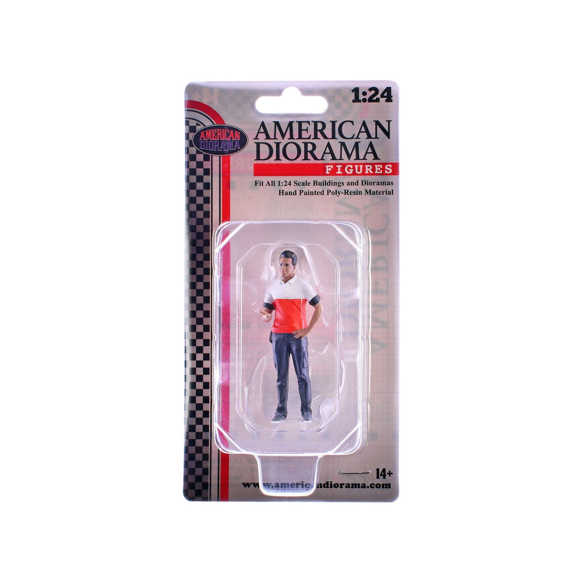 "Race Crew" Figure #4 for 1/24 Scale Models by American Diorama-American Diorama-ModelCars.com