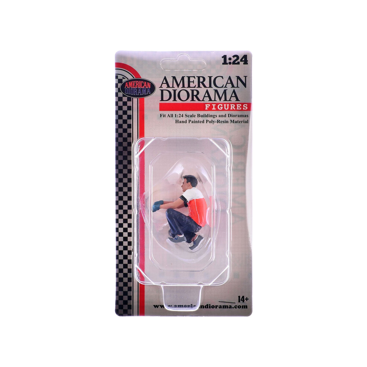"Race Crew" Figure #5 for 1/24 Scale Models by American Diorama-American Diorama-ModelCars.com