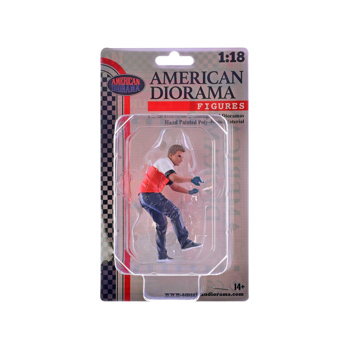 "Race Crew" Figure #6 for 1/18 scale models by American Diorama-American Diorama-ModelCars.com