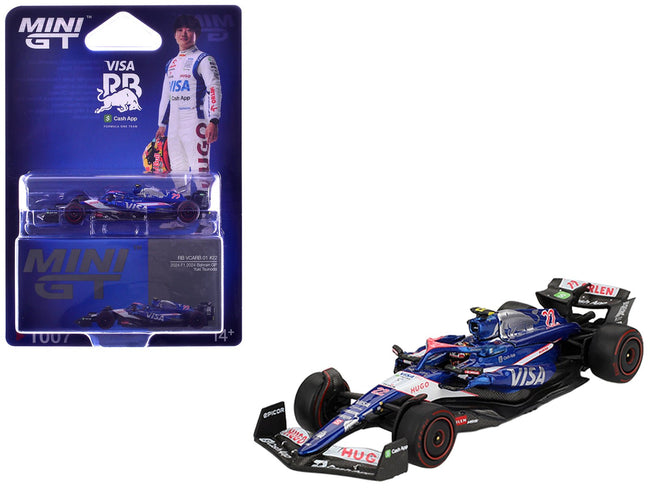 RB VCARB 01 #22 Yuki Tsunoda Formula One F1 "Bahrain GP" (2024) Limited Edition 1/64 Diecast Model Car by Mini GT-Mini GT-ModelCars.com
