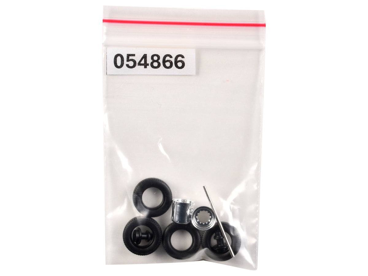 Rear Hypoid Wheelset Chrome 1/87 (HO) Plastic Model by Promotex-Promotex-ModelCars.com