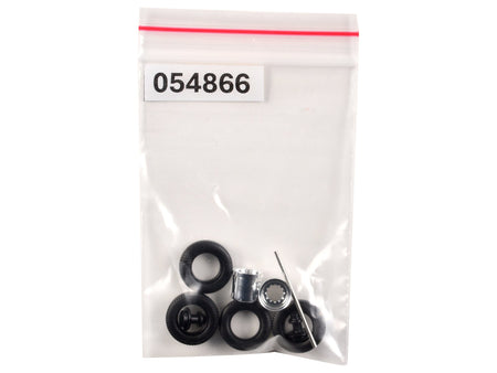 Rear Hypoid Wheelset Chrome 1/87 (HO) Plastic Model by Promotex-Promotex-ModelCars.com