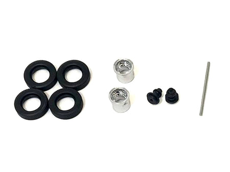 Rear Hypoid Wheelset Chrome 1/87 (HO) Plastic Model by Promotex-Promotex-ModelCars.com