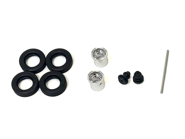 Rear Hypoid Wheelset Chrome 1/87 (HO) Plastic Model by Promotex-Promotex-ModelCars.com
