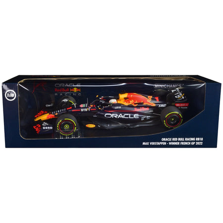 Red Bull Racing RB18 1 Max Verstappen "Oracle" Winner F1 Formula One "Italian GP" (2022) with Driver Limited Edition to 374 pieces Worldwide 1/18 Diecast Model Car by Minichamps - Minichamps - ModelCars.com