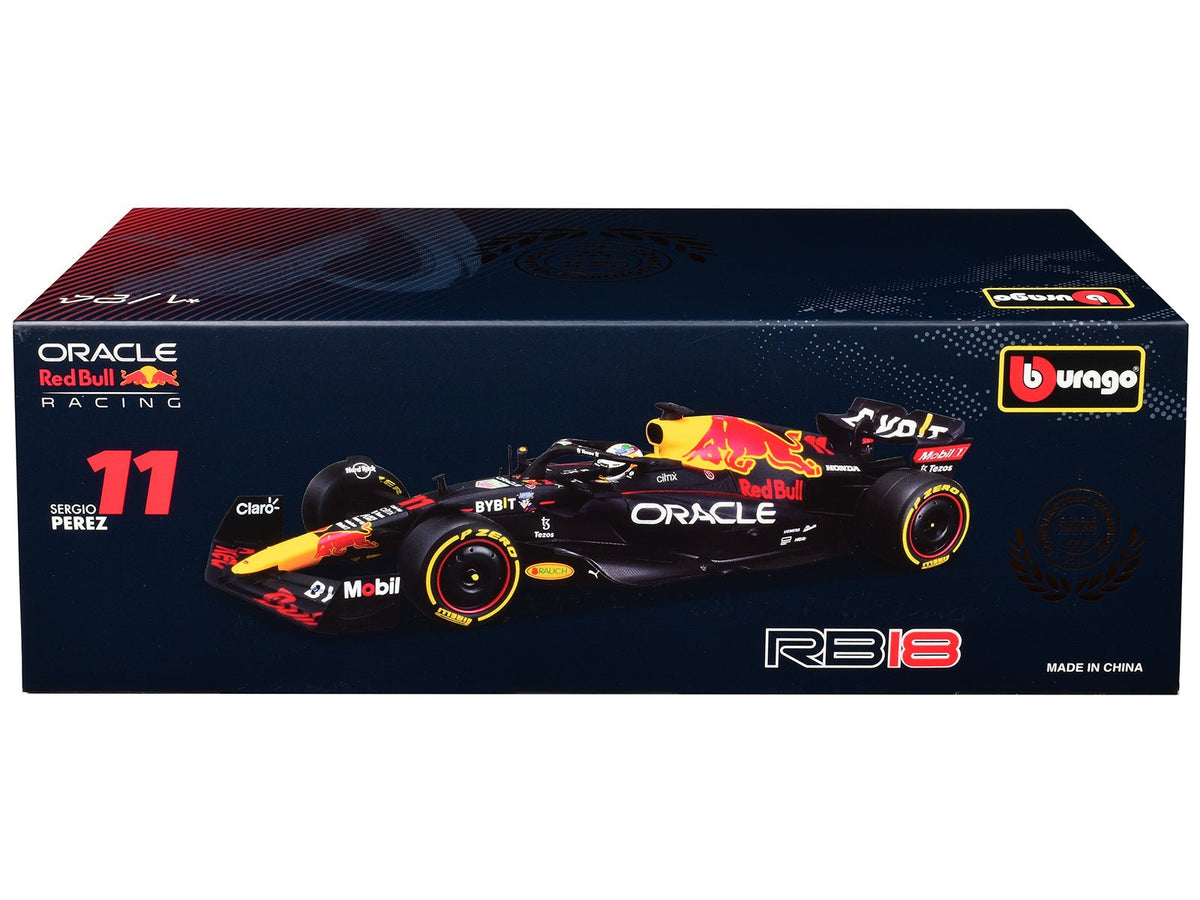 Red Bull Racing RB18 #11 Sergio Perez "Oracle" Winner Formula One F1 "Constructor's Champion" (2022) 1/24 Diecast Model Car by Bburago-Bburago-ModelCars.com