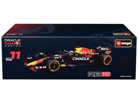 Red Bull Racing RB18 #11 Sergio Perez "Oracle" Winner Formula One F1 "Constructor's Champion" (2022) 1/24 Diecast Model Car by Bburago-Bburago-ModelCars.com