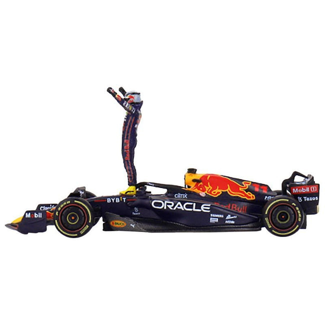 Red Bull Racing RB18 11 Sergio Perez "Oracle" Winner "Monaco GP" (2022) with Driver Figure Limited Edition 1/64 Diecast Model Car by True Scale Miniatures - True Scale Miniatures - ModelCars.com
