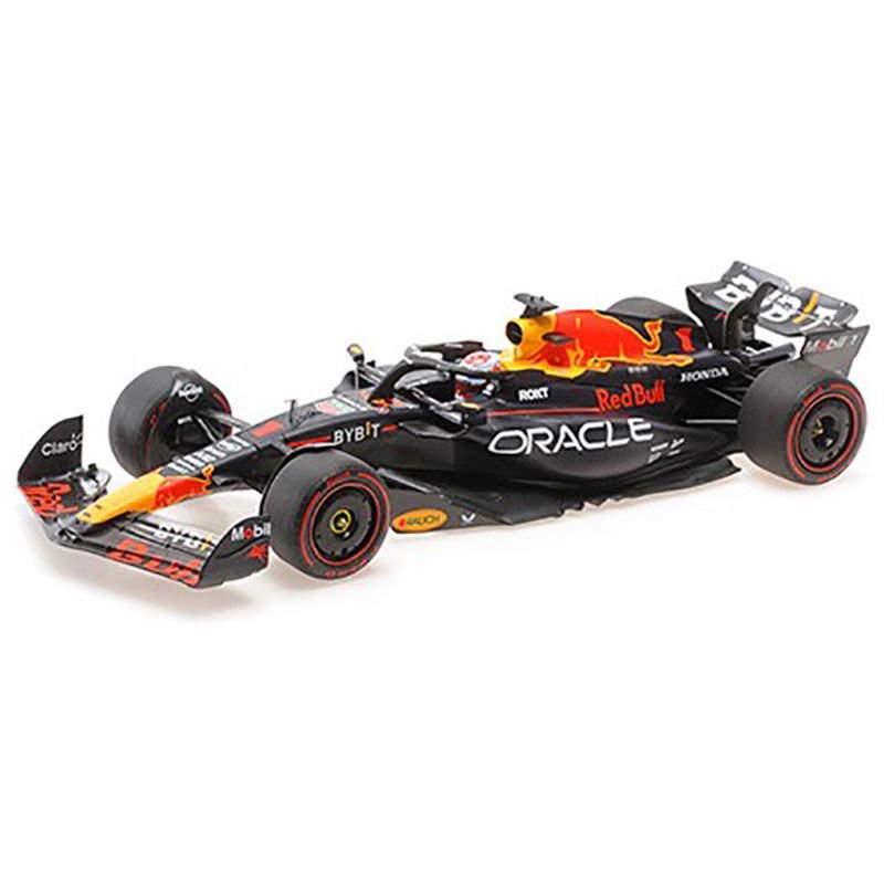 Red Bull Racing RB19 1 Max Verstappen "Oracle" 2nd Place F1 Formula One Sprint Race "Qatar GP" (2023) with Driver Limited Edition to 480 pieces Worldwide 1/18 Diecast Model Car by Minichamps - Minichamps - ModelCars.com