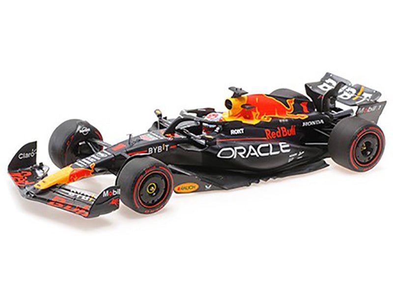 Red Bull Racing RB19 #1 Max Verstappen "Oracle" 2nd Place F1 Formula One Sprint Race "Qatar GP" (2023) with Driver Limited Edition to 480 pieces Worldwide 1/18 Diecast Model Car by Minichamps-Minichamps-ModelCars.com
