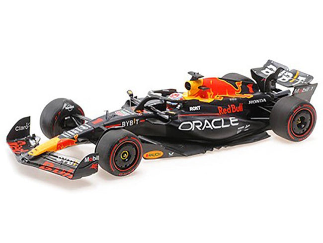 Red Bull Racing RB19 #1 Max Verstappen "Oracle" 2nd Place F1 Formula One Sprint Race "Qatar GP" (2023) with Driver Limited Edition to 480 pieces Worldwide 1/18 Diecast Model Car by Minichamps-Minichamps-ModelCars.com