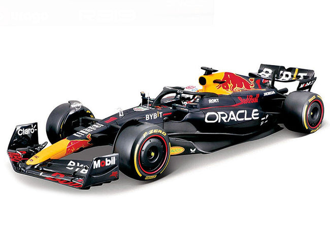 Red Bull Racing RB19 #1 Max Verstappen "Oracle" Champion Formula One F1 World Championship (2023) "Race" Series 1/18 Diecast Model Car by Bburago-Bburago-ModelCars.com