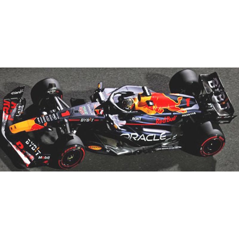 Red Bull Racing RB19 #1 Max Verstappen "Oracle" Winner F1 Formula One "Abu Dhabi GP" (2023) with Driver Limited Edition to 204 pieces Worldwide 1/18 Diecast Model Car by Minichamps-Minichamps-ModelCars.com