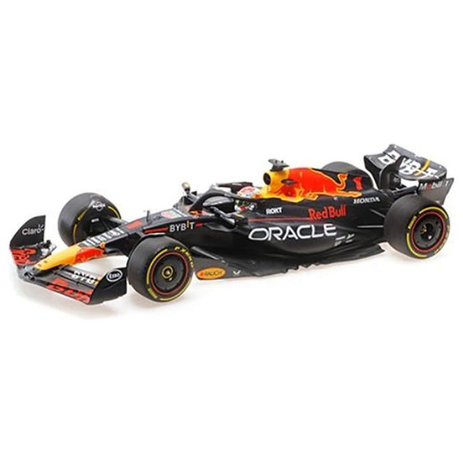 Red Bull Racing RB19 #1 Max Verstappen "Oracle" Winner F1 Formula One "Belgian GP" (2023) with Driver Limited Edition to 204 pieces Worldwide 1/18 Diecast Model Car by Minichamps-Minichamps-ModelCars.com