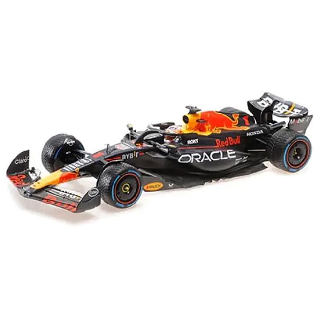 Red Bull Racing RB19 1 Max Verstappen "Oracle" Winner F1 Formula One "Dutch GP" (2023) with Driver Limited Edition to 230 pieces Worldwide 1/18 Diecast Model Car by Minichamps - Minichamps - ModelCars.com