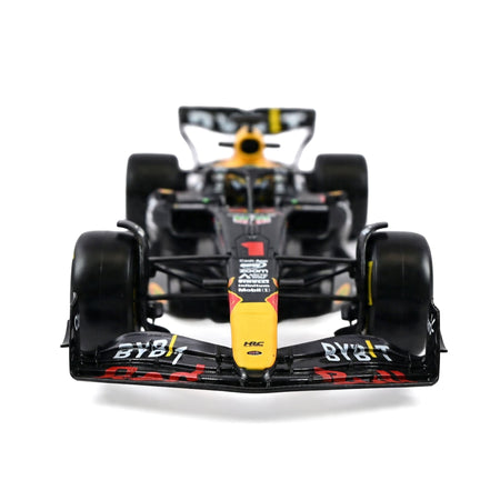 Red Bull Racing RB19 #1 Max Verstappen "Oracle" Winner Formula One F1 Championship "Drivers' Champion" (2023) with Display Case 1/24 Diecast Model Car by Bburago-Bburago-ModelCars.com