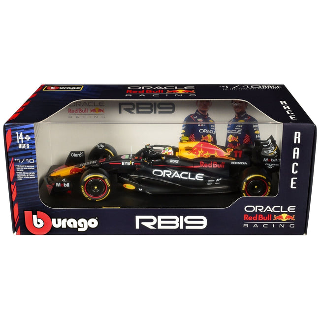 Red Bull Racing RB19 #11 Sergio Perez "Oracle" Formula One F1 World Championship (2023) "Race" Series 1/18 Diecast Model Car by Bburago-Bburago-ModelCars.com