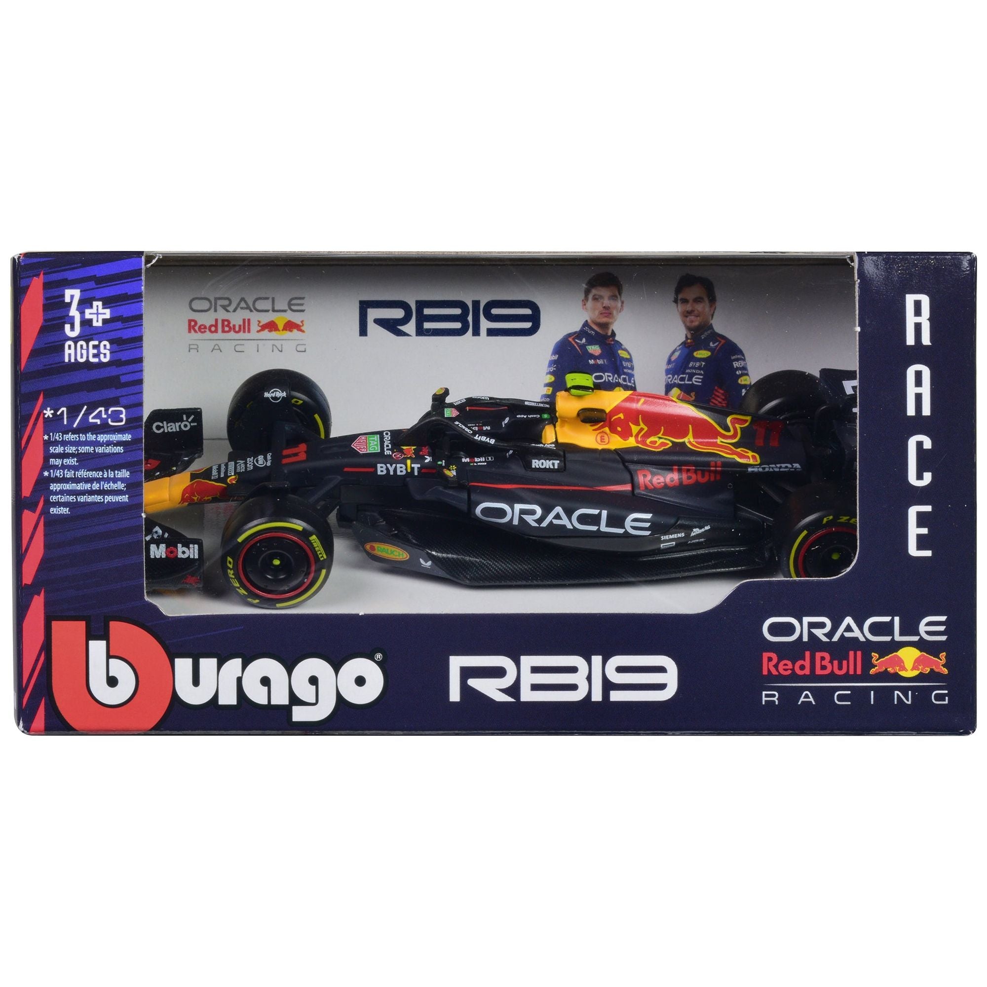 Red Bull Racing RB19 11 Sergio Perez "Oracle" Formula One F1 World Championship (2023) "Race" Series 1/43 Diecast Model Car by Bburago - Bburago - ModelCars.com