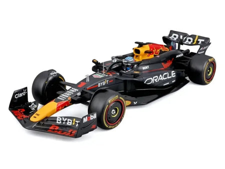 Red Bull Racing RB20 1 Max Verstappen "Oracle" Winner Formula One F1 Championship "Drivers' Champion" (2024) with Display Case 1/24 Diecast Model Car by Bburago-Bburago-ModelCars.com