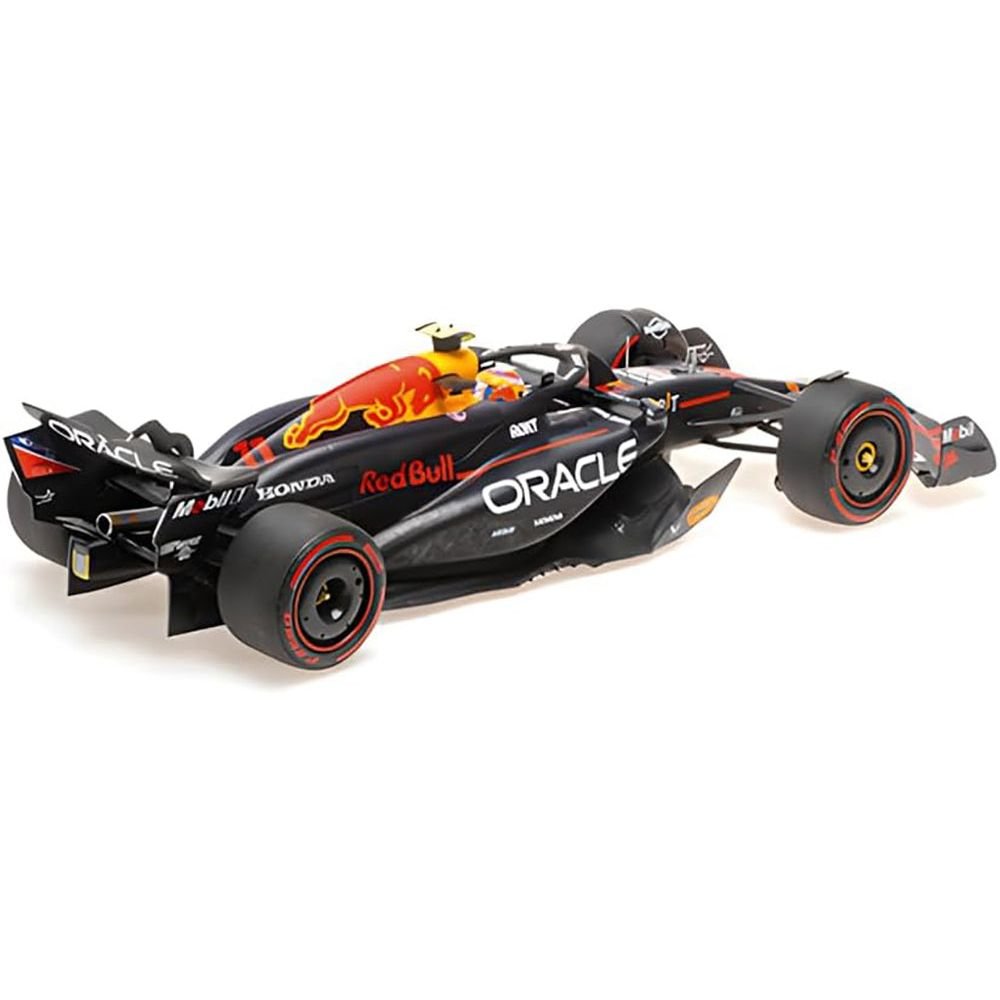 Red Bull Racing RB20 #11 Sergio Perez "Oracle" 2nd Place F1 Formula One "Bahrain GP" (2024) with Driver Limited Edition to 180 pieces Worldwide 1/18 Diecast Model Car by Minichamps-Minichamps-ModelCars.com